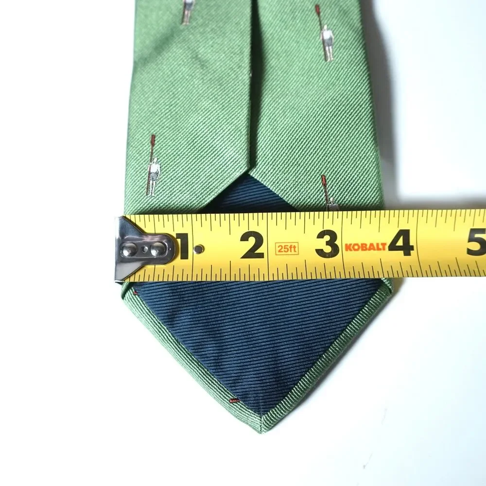 J.Crew Green Neck Tie Oarsman Logo